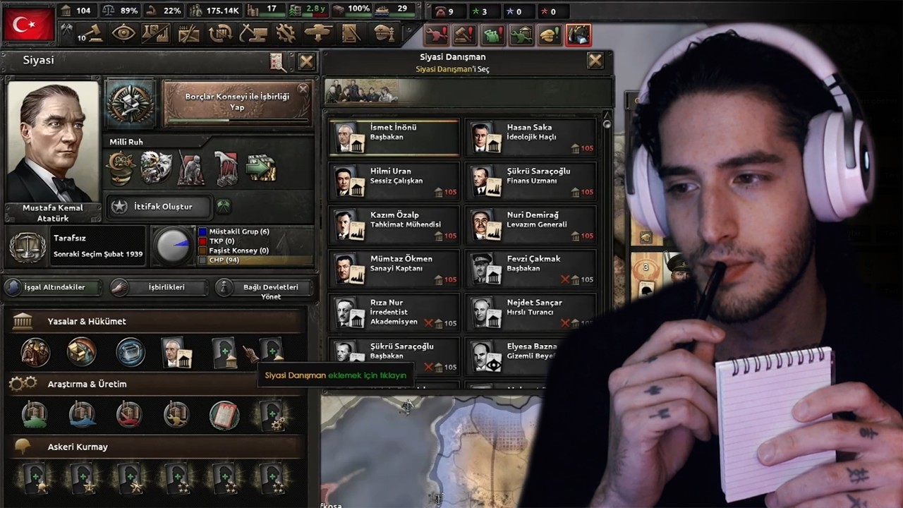 HOI4 1939 TÜRKİYE OYNUYORUZ