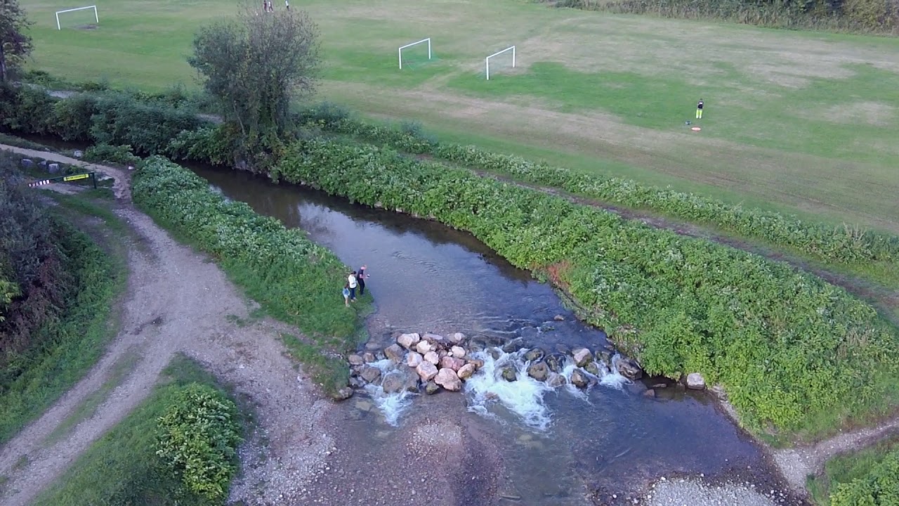 L'étang du champ d'épandage à Moirans