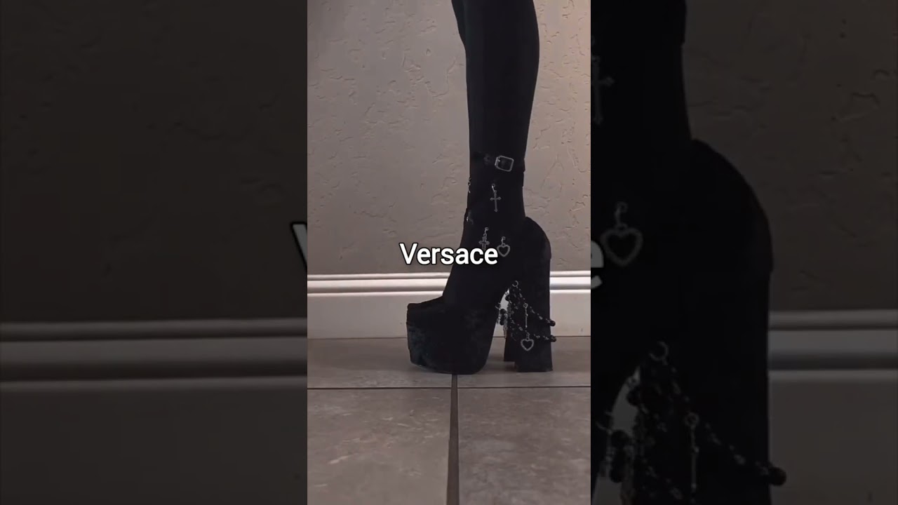Comment down #aesthetic #trending #short #foryou #heels #ysl #versace #valentino