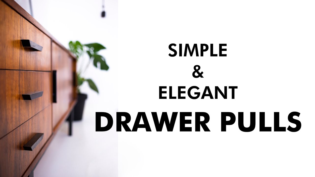 Making Drawer Pulls -  Midcentury Modern? | Budowa prostych uchwytów
