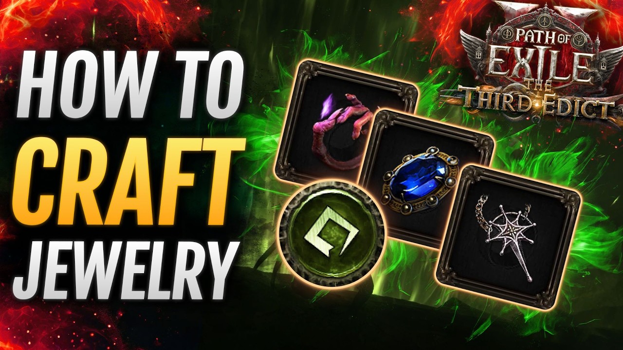 [PoE 2] How to CRAFT ALL JEWELRY - Amulet +3 / Flat Breach Rings / Crit Jewels - Path of Exile 2 0.3