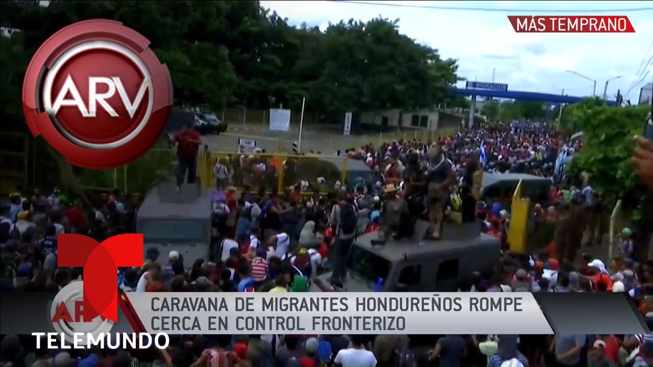 Migrantes forzaron su entrada a territorio mexicano | Al Rojo Vivo | Telemundo