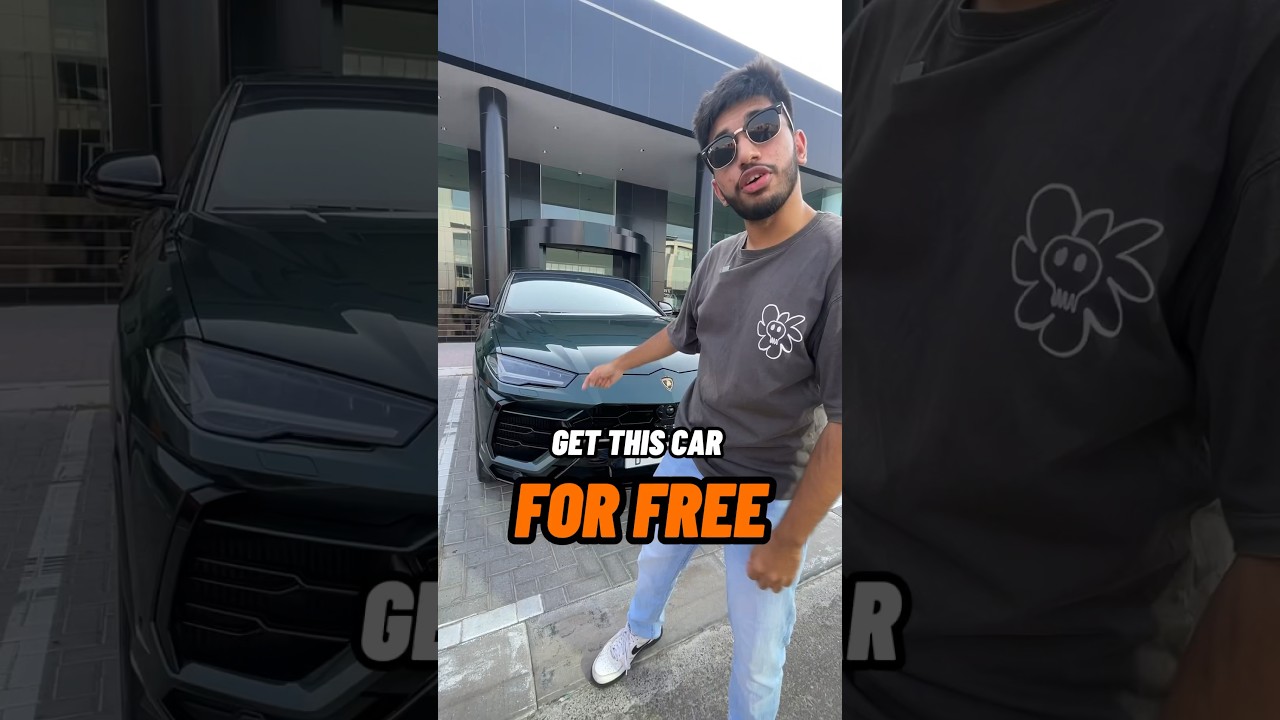 Как получить Lamborghini Urus бесплатно в Дубае?🤔🇦🇪 #dubai #dubaicars #ОАЭ #lamborghini #urus