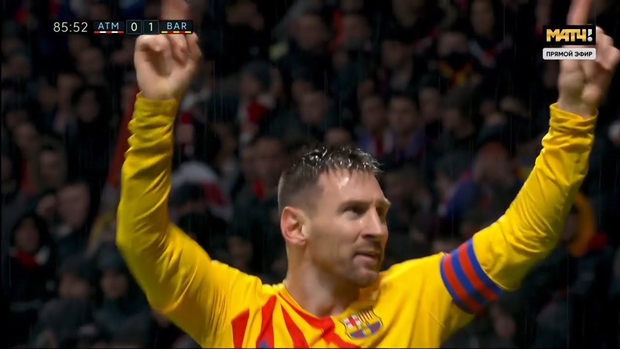 Messi vs Atletico Madrid  01/12/2019(away) 1 goal 