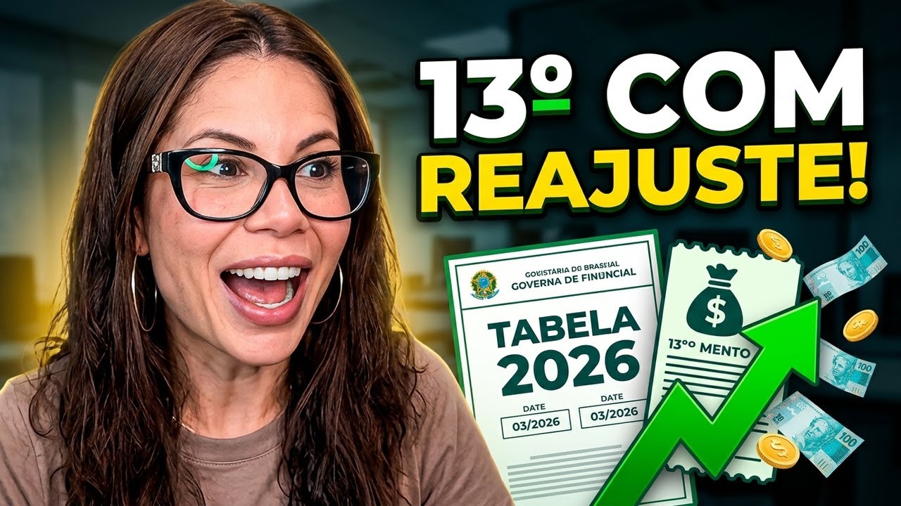 SAIU A TABELA! Aposentados que ganham acima do m&iacute;nimo ter&atilde;o 13&ordm; com REAJUSTE em 2026; veja as datas