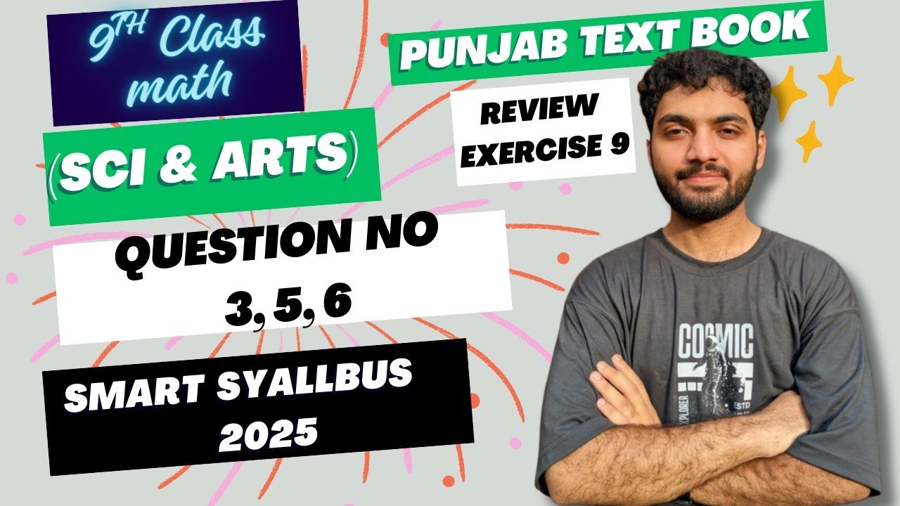 Review Exercise 9 (Q3, 5 & 6) Class 9 Math New Syllabus 2025 | Similar Figures & Solids — Lecture 89