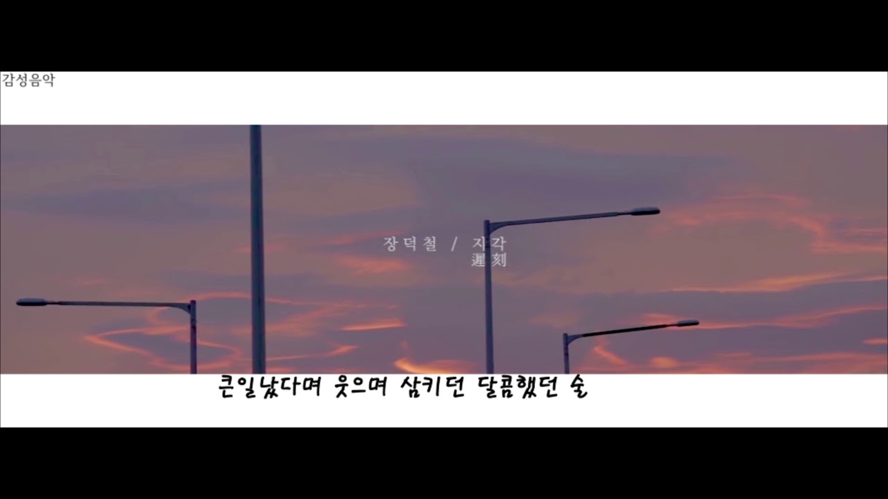 장덕철 - 지각 (가사)