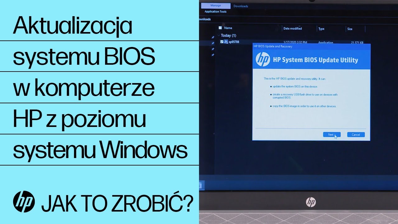 Aktualizacja systemu BIOS w komputerze HP z poziomu systemu Windows | Komputery HP | HP Support