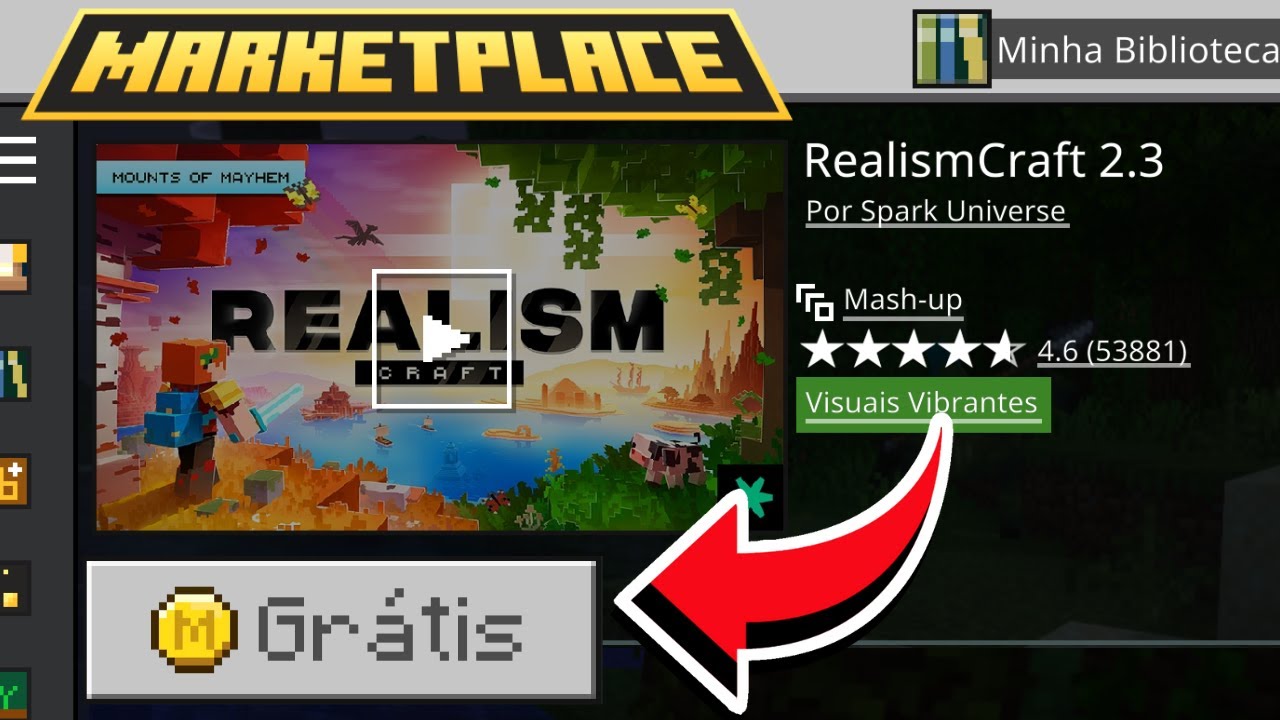 TOP 5 MELHORES ADDONS GRÁTIS DA MARKETPLACE - MINECRAFT PE 1.21+