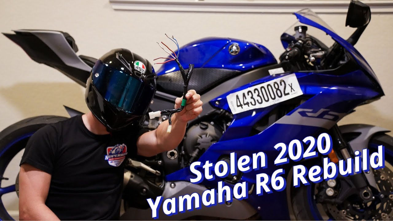 Buying a STOLEN 2020 Yamaha R6 From Auction | Stolen R6 Rebuild Part 1