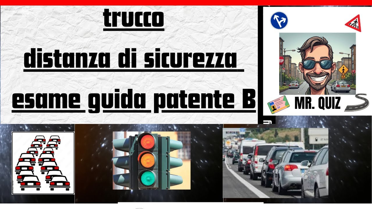 Trucco distanza di sicurezza utile per esame guida patente B