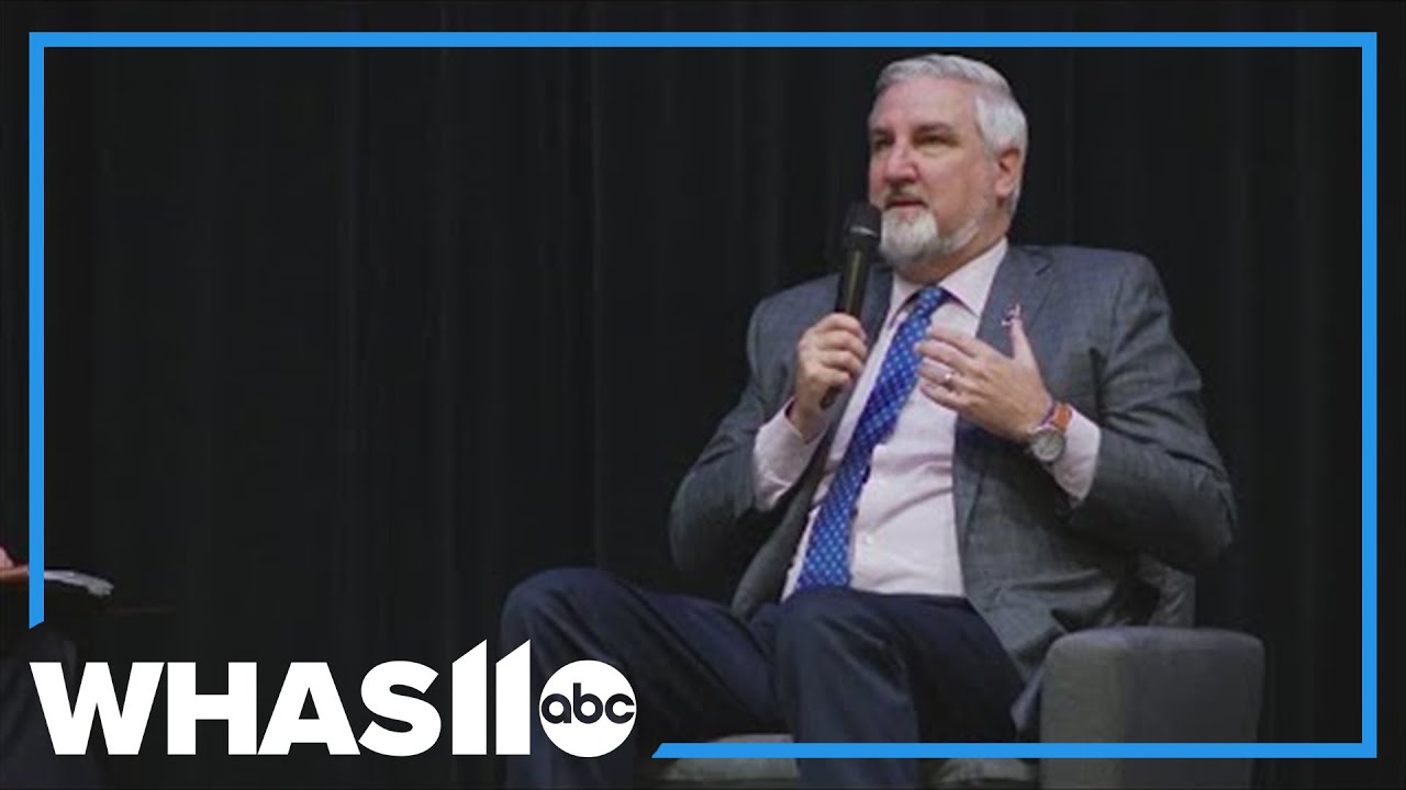 Indiana governor visits New Albany, meets with business leaders