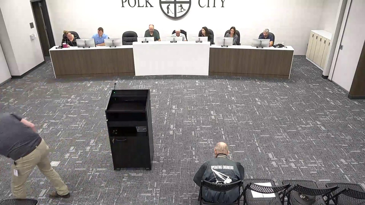 City Council Work Session Meeting: Polk City IA September 22, 2025