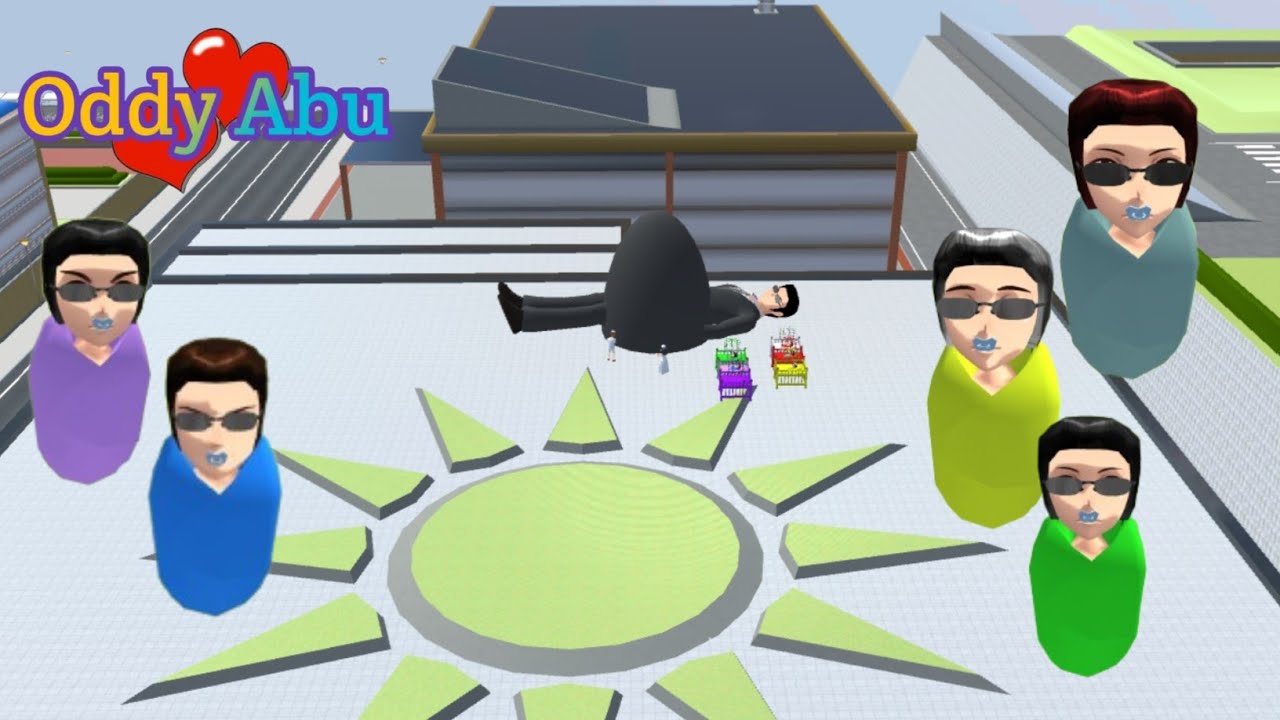 Bos Yakuza Hamil Jadi Raksasa Melahirkan Banyak Bayi l Sakura School Simulator