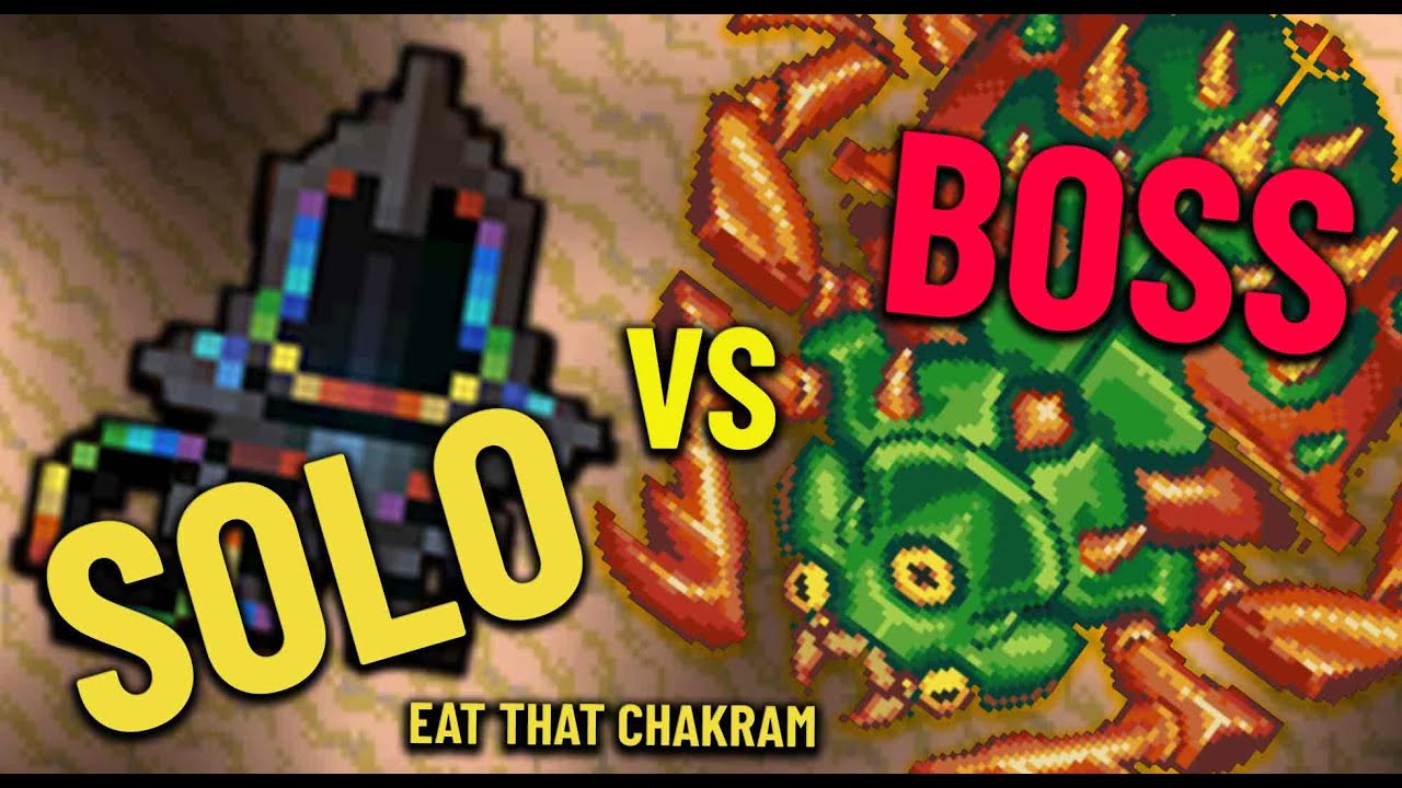SOLO vs Ra Akar the Sand Titan [Boss Fight] w/ Galaxite Chakram - Core Keeper