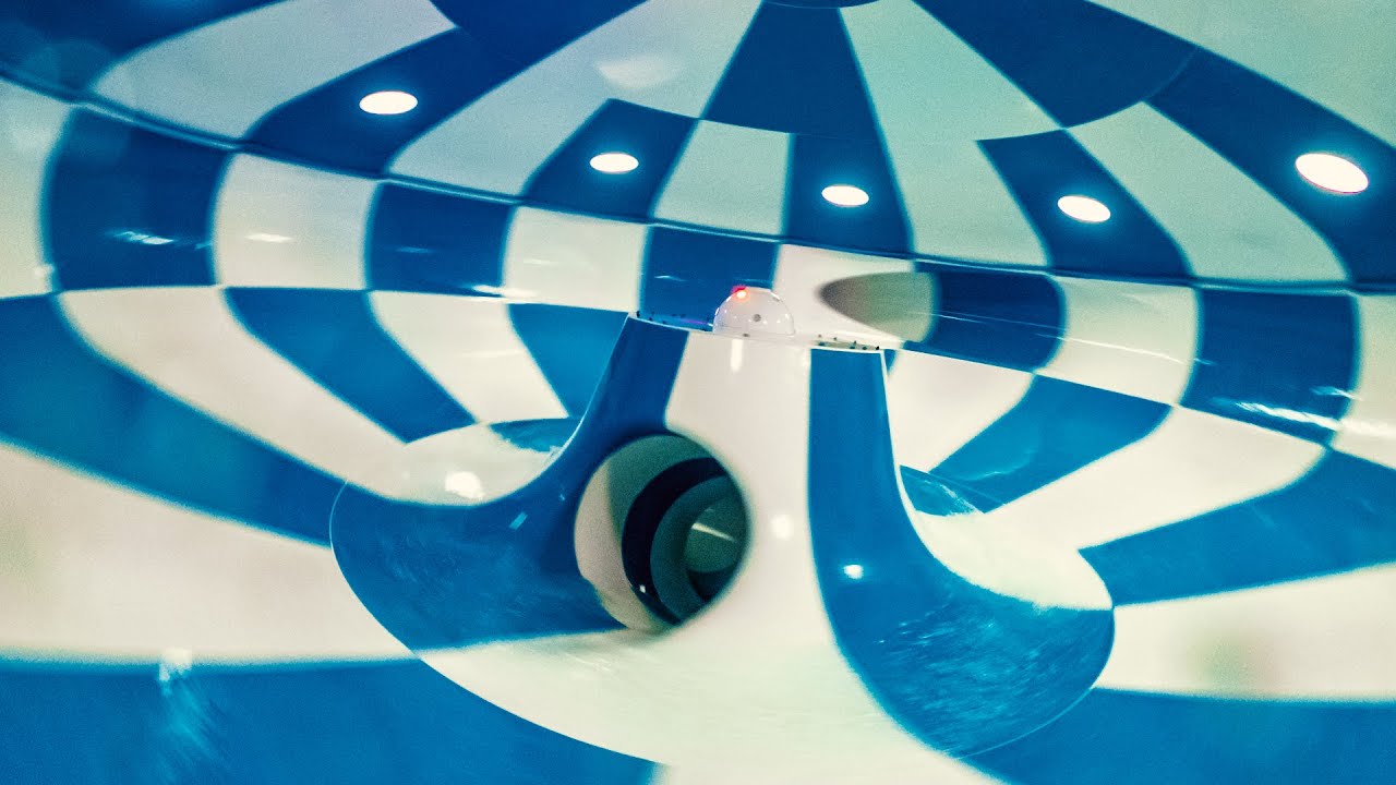 INSANE WHIRLPOOL Bowl Water Slide at Baltic Park Molo Aquapark