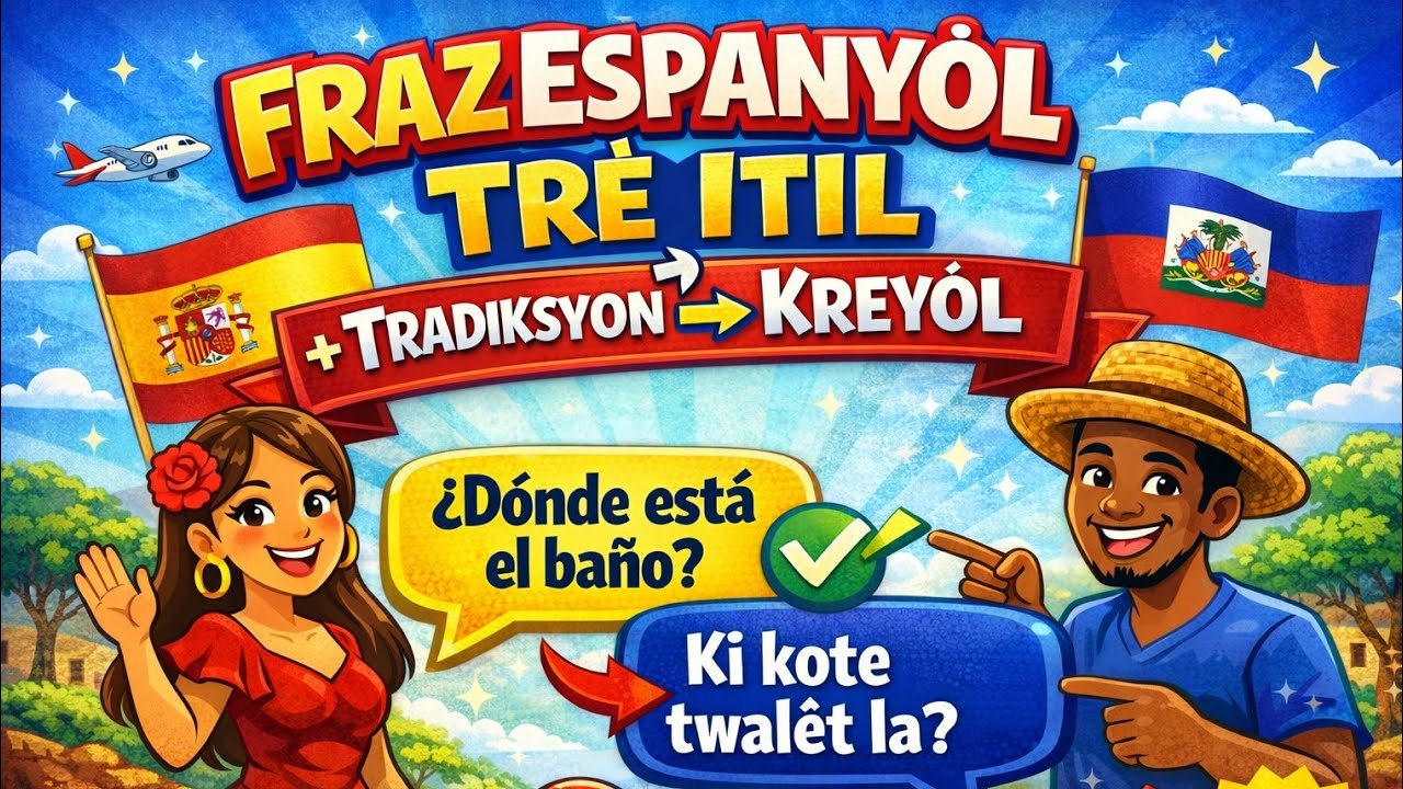 Vin aprann bèl fraz itil sa yo an panyòl epi an kreyòl