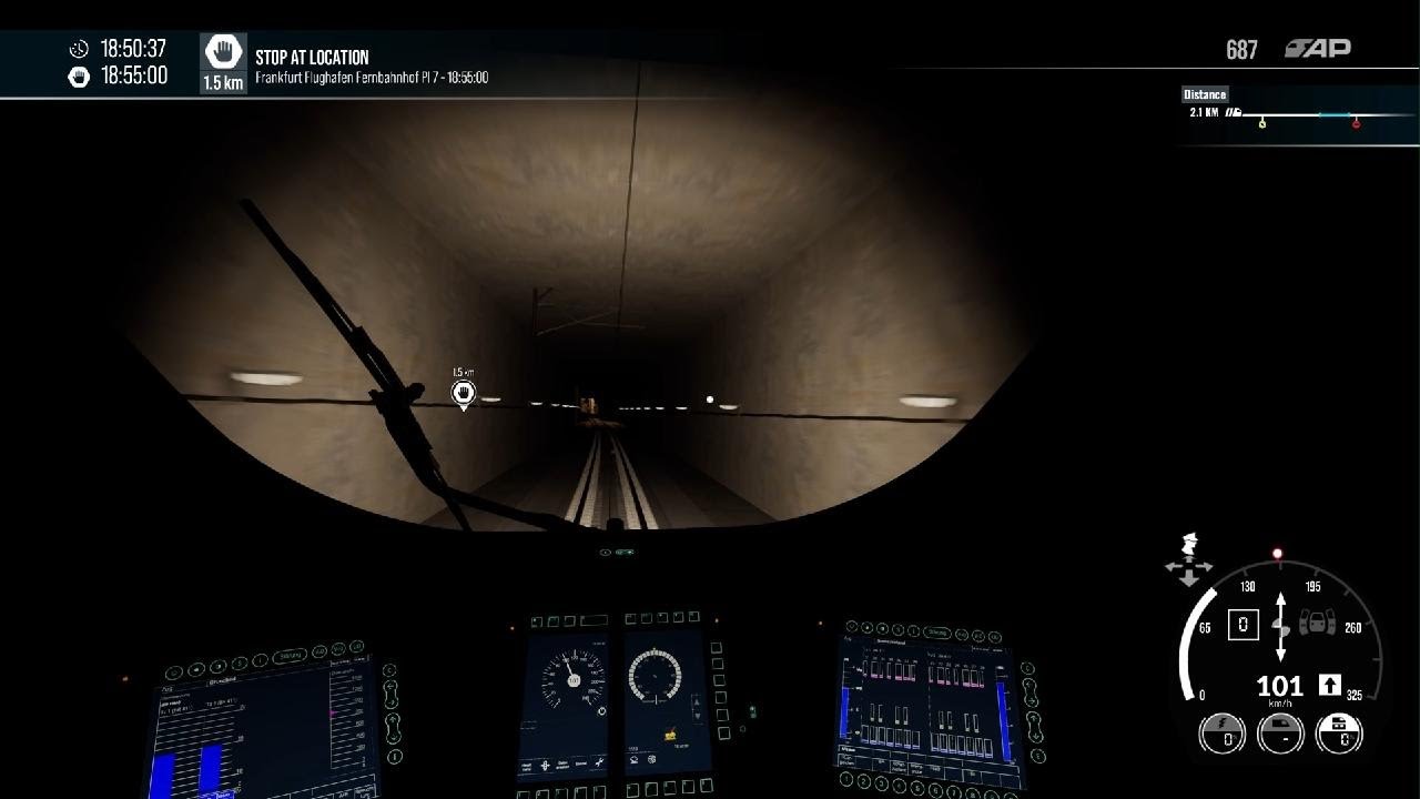 Train Sim World 5 - Maiz HBF To Frankfurt (Main) HBF BR 411 DR) ICE Train Midnight Winter Shift 🇩🇪