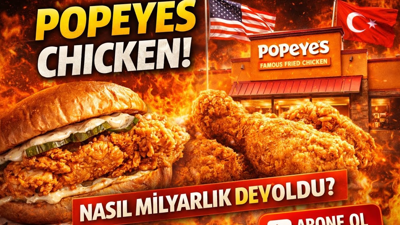 🔥 Popeyes Nasıl Milyarlık Dev Oldu? Gerçek Hikayesi Şok Edecek!