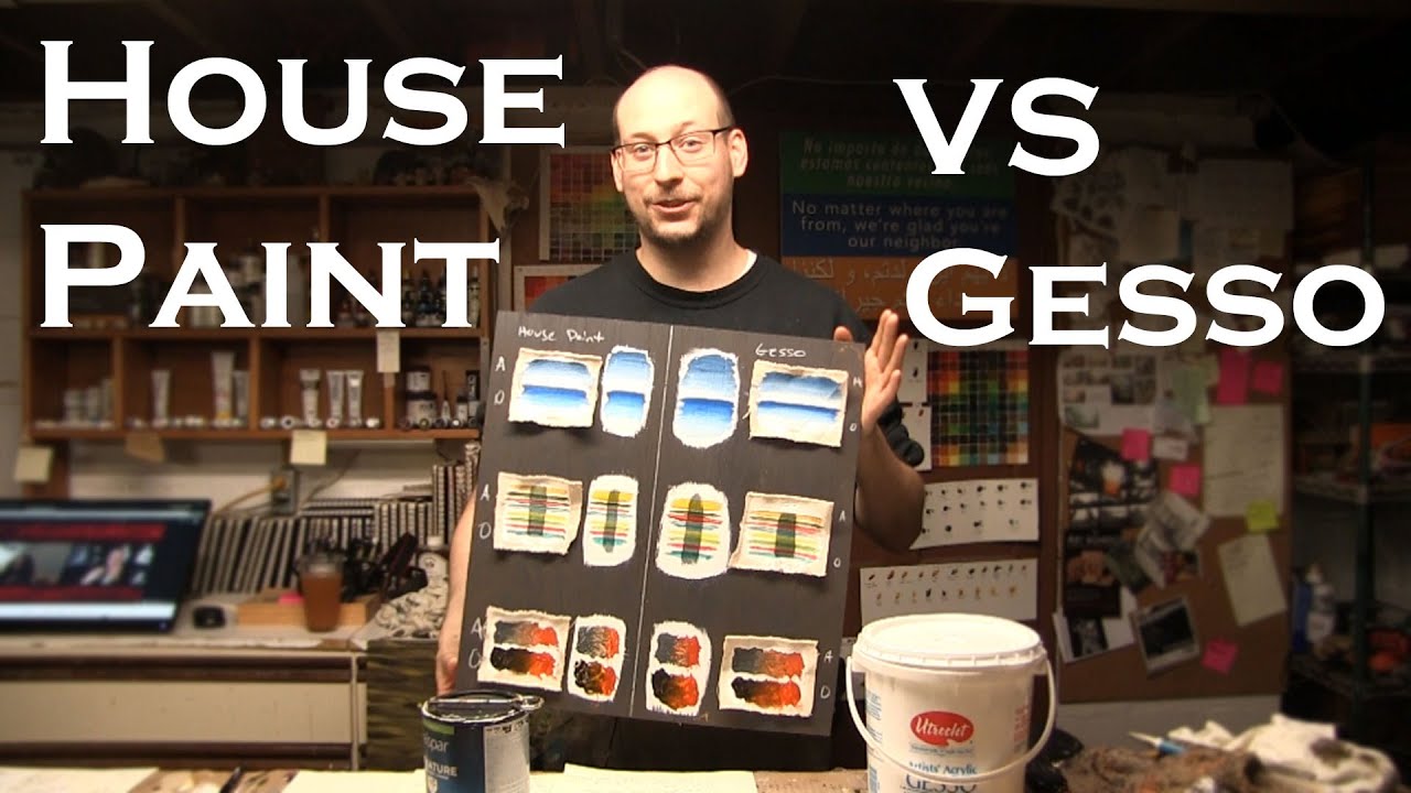 House Paint vs Gesso