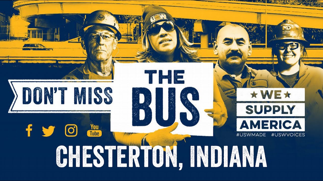 USW Infrastructure Bus Tour - Chesterton, IN