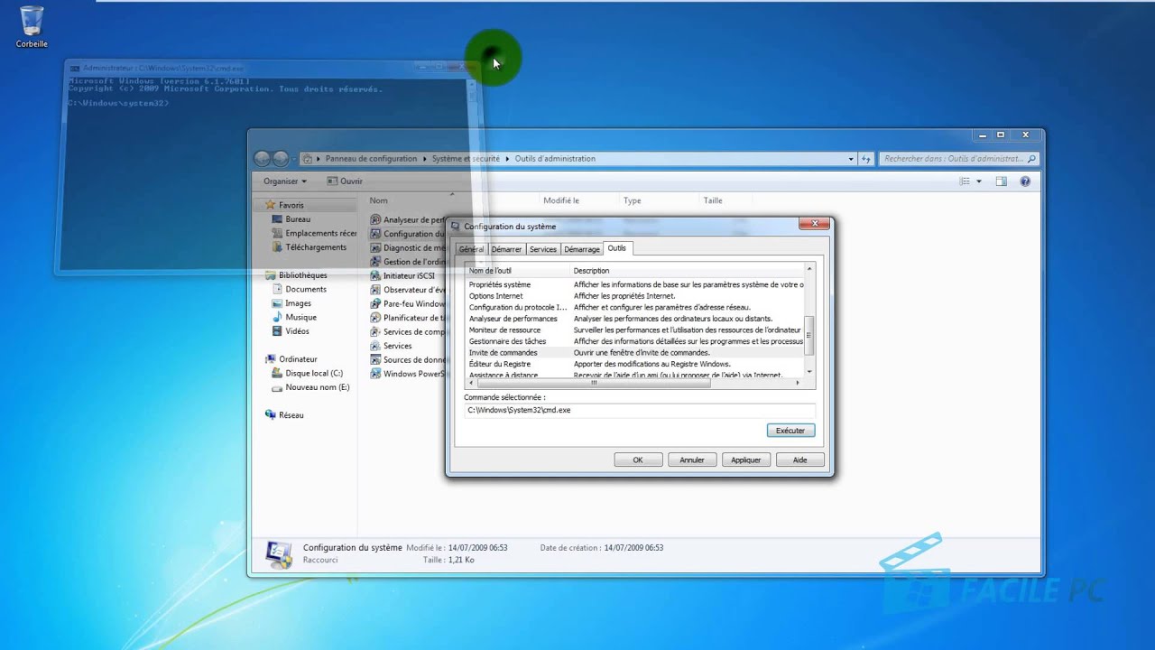 Les outils d'administration secrets de Windows