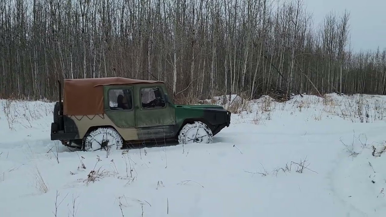 Iltis with 4x snow chains