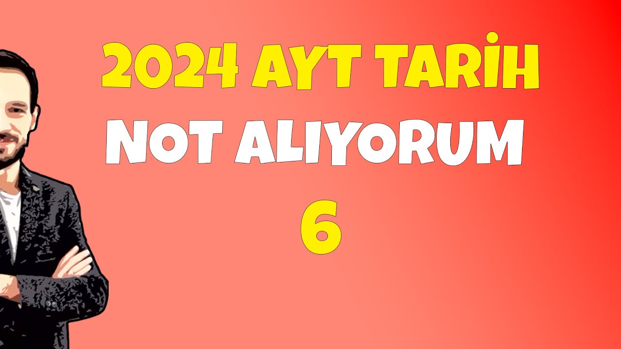 AYT Tarih  Not Alıyorum 6  #ösym #ayttarih #kpss