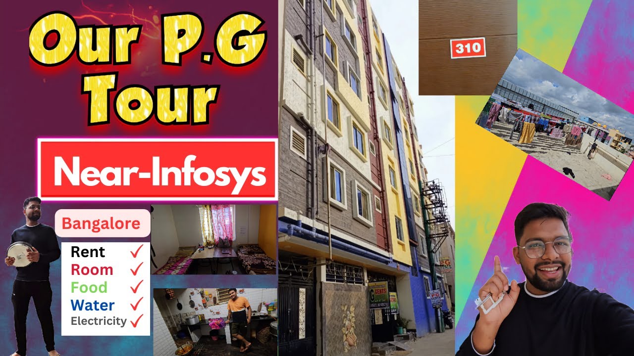 Pg near infosys bangalore(Electronic City) | Full details about pg #bangalore #infosys #vlog