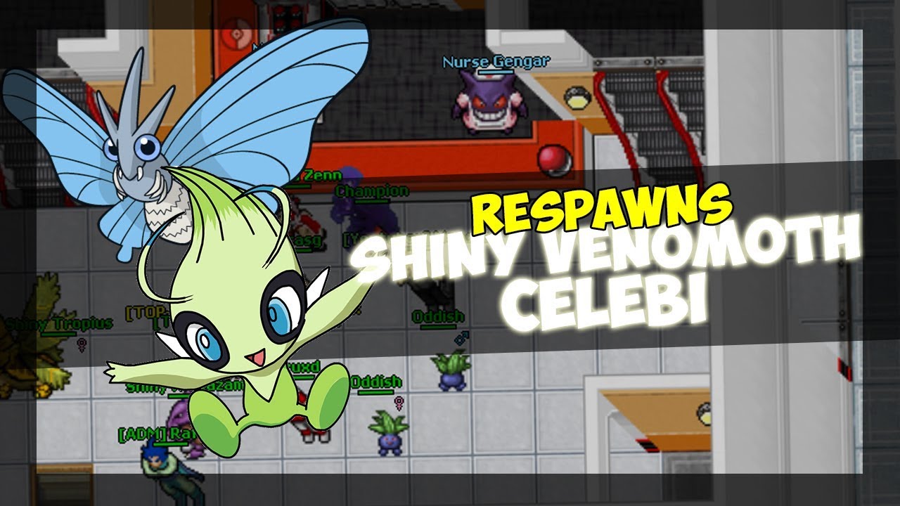 NOVO POKETIBIA 2018 - POKEWORLD / RESPAWNS SH MOTH E CELEBI