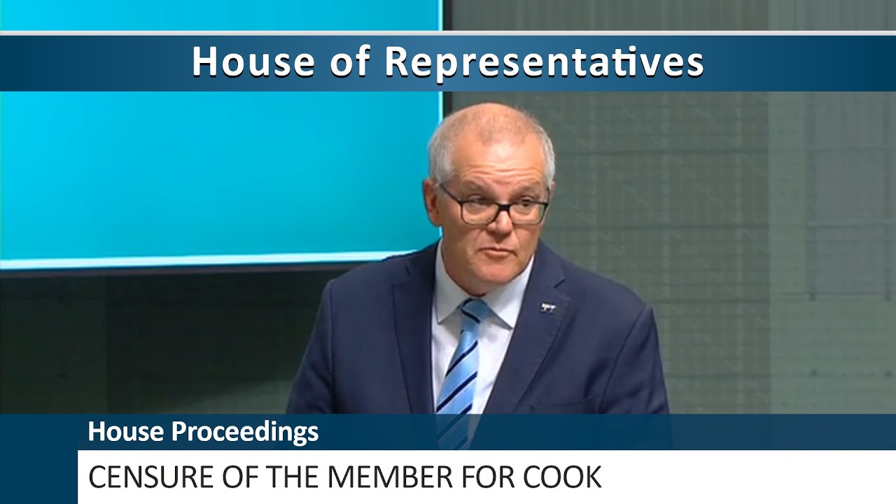 House Proceedings - Censure of the Member for Cook