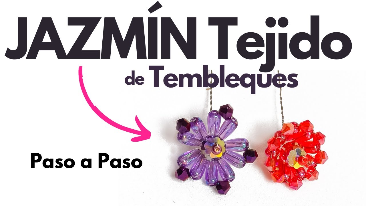 👌Paso a Paso como hacer ✔Jazmines de Tembleques Tejido