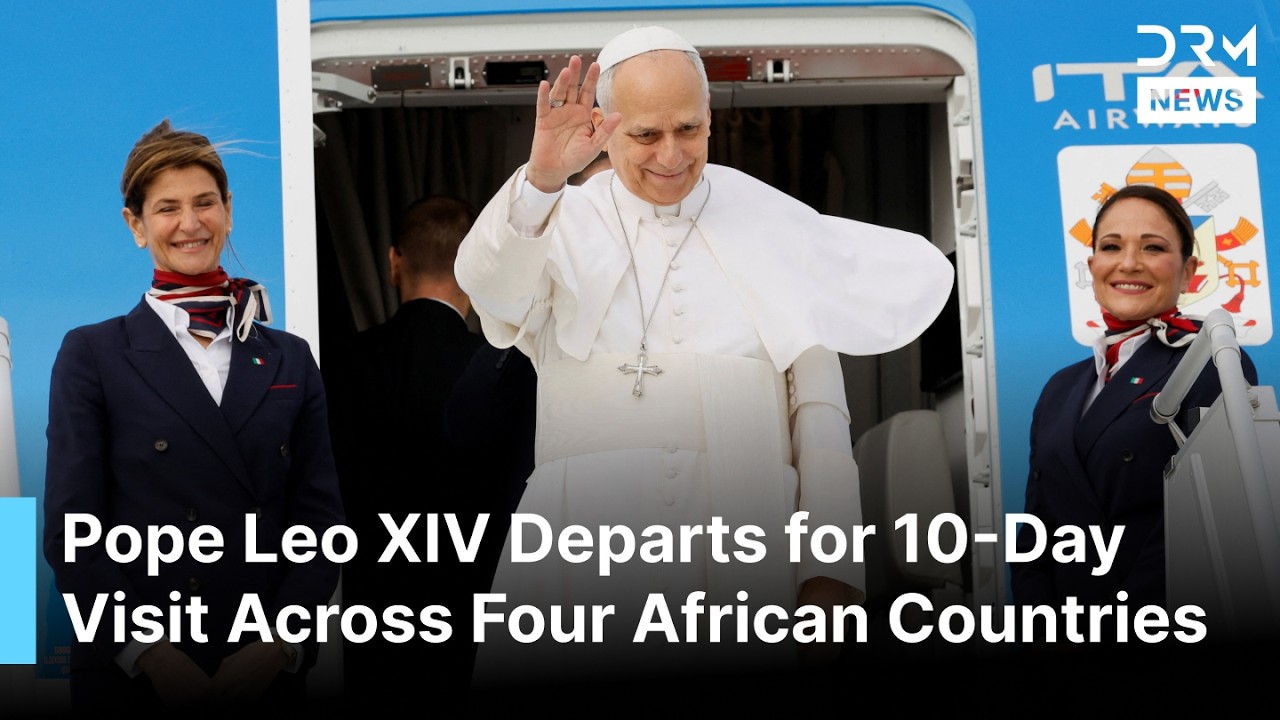 FULL DEPARTURE: Pope Leo XIV Begins 10-Day Apostolic Visit Across Four African Countries | AK1B