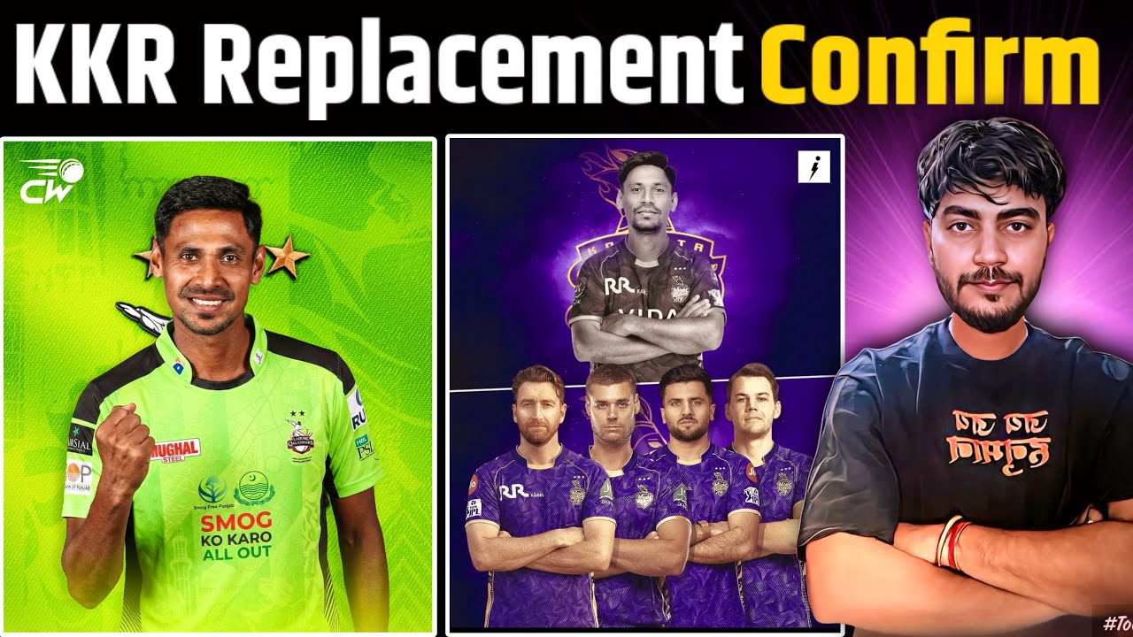 Mustafizur Rehman Join Lahore Qalanders PSL 2026🔥,KKR Replacement Player Confirmed 