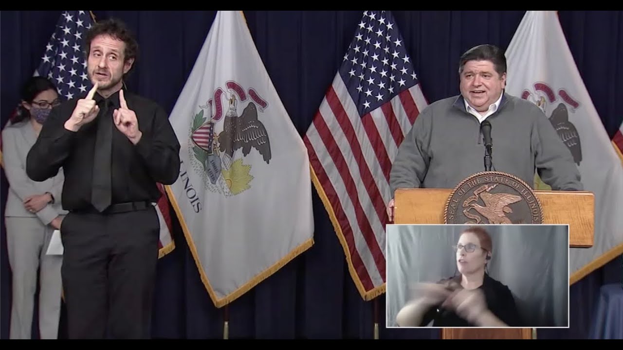 Man who interprets Illinois Gov. Pritzker's press conferences discusses his role, unexpected fame