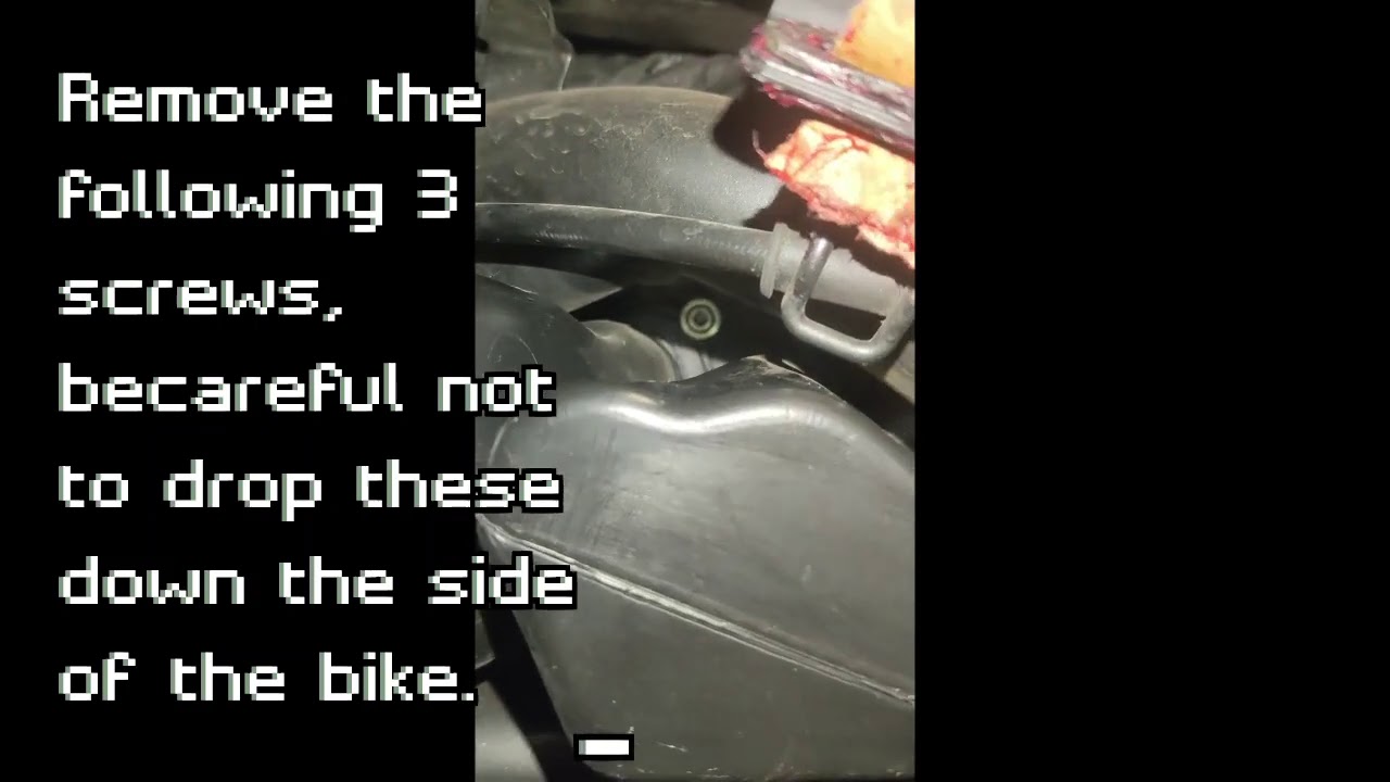 Ducati Diavel 2015 model Air filter change