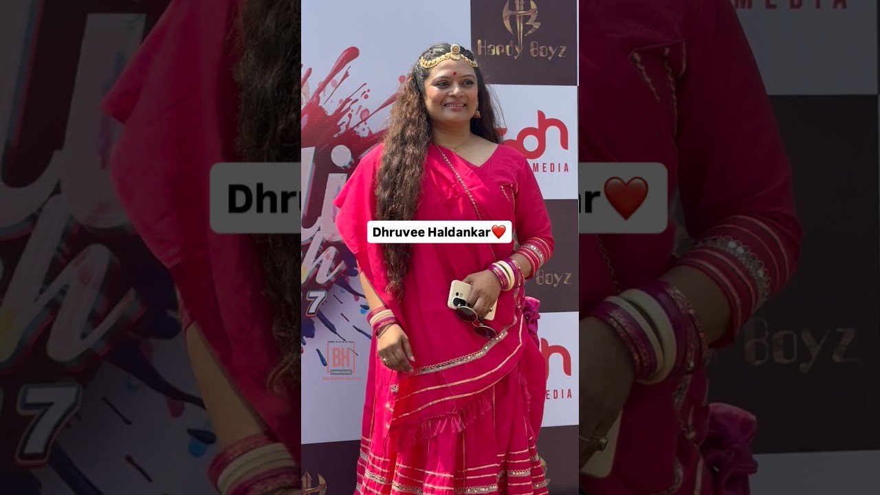 Дхруви Халданкар блистает на красной дорожке 7-го сезона Holi Splash в Маладе ❤️ #bollywoodhelpline