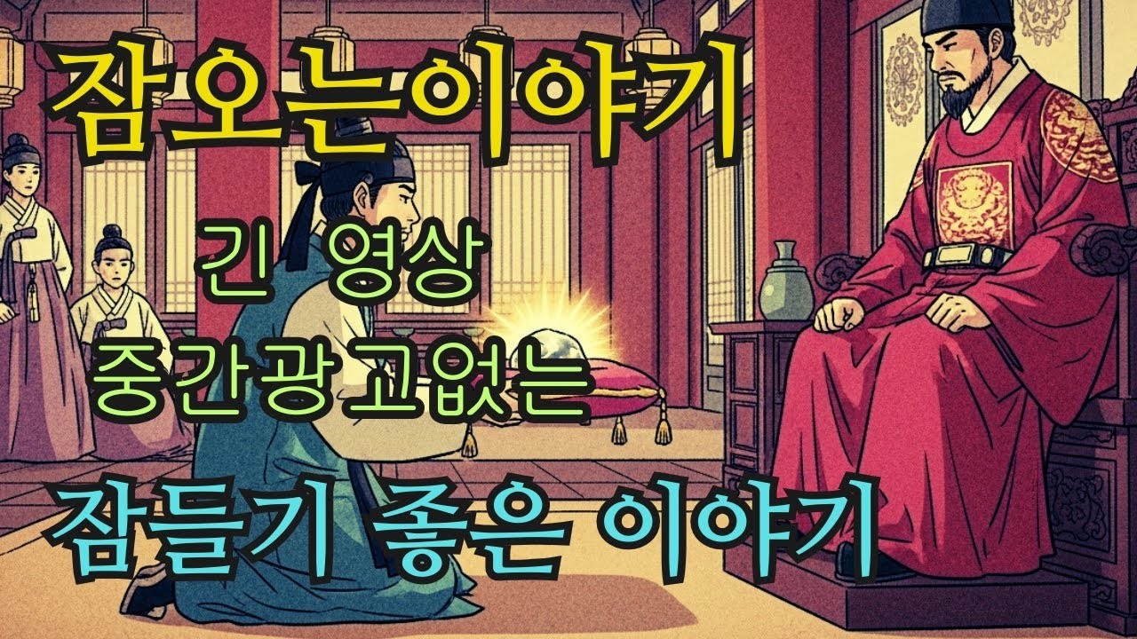 수면영상 ⭐ 한국 전래동화 모음  억울한 노비의 따뜻한 팥죽 한 그릇부터 벙어리 아씨의 달빛 지혜까지   잠오는이야기   중간광고없는