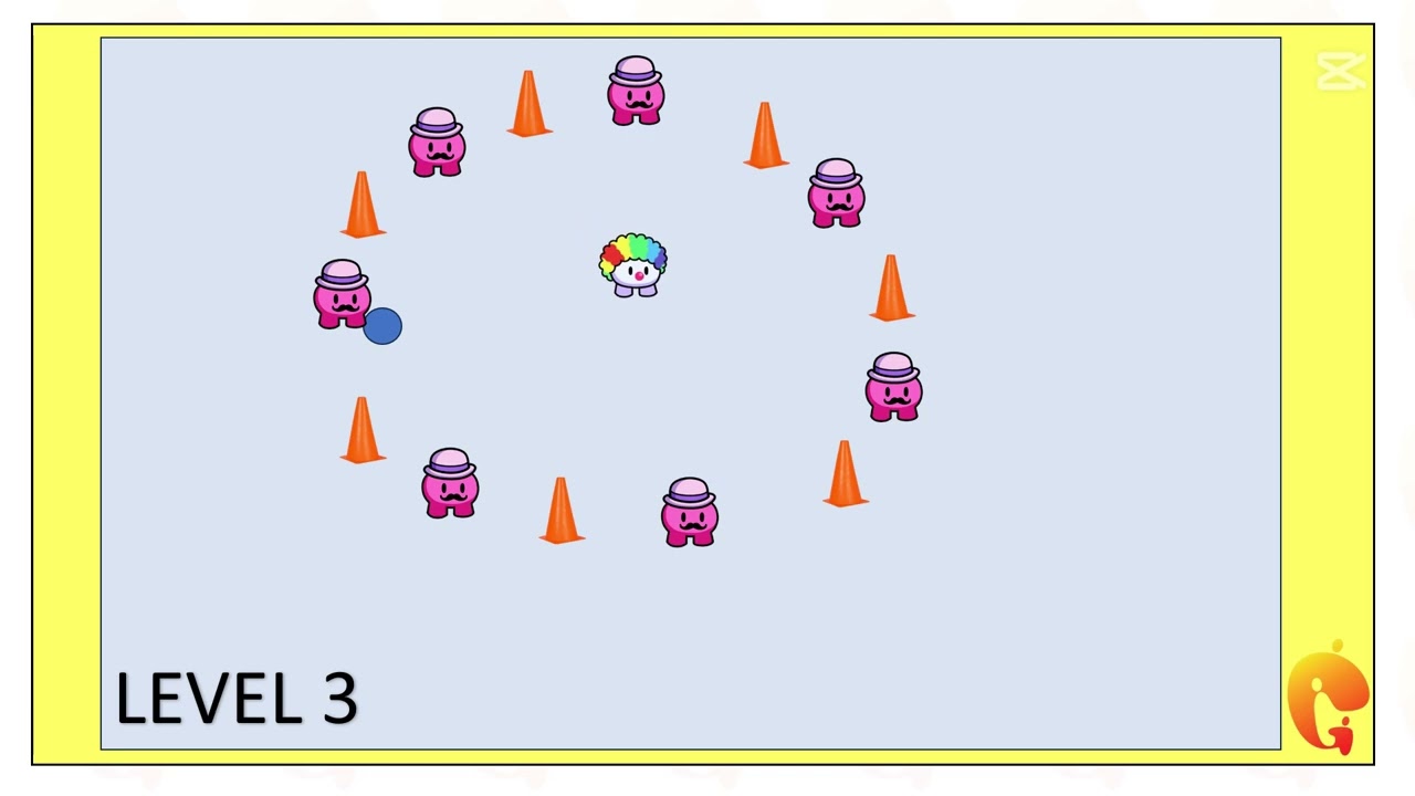 Circle Dodgeball Game for kids | PhysedGames | Physed |   @thegamesgurus​