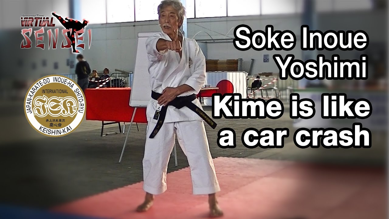 Soke Inoue Yoshimi - Kime is like a car crash - Seminar Italy 2013
