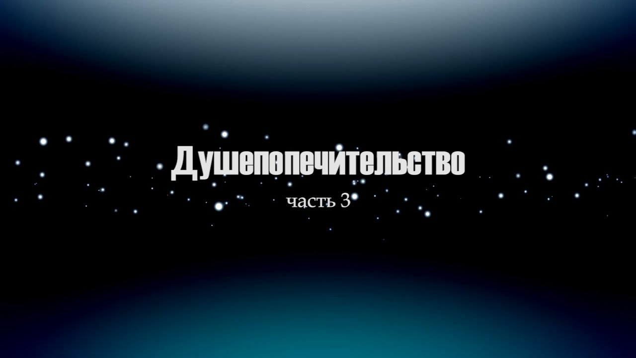 Душепопечительство. Йоханес Раймер. часть 3
