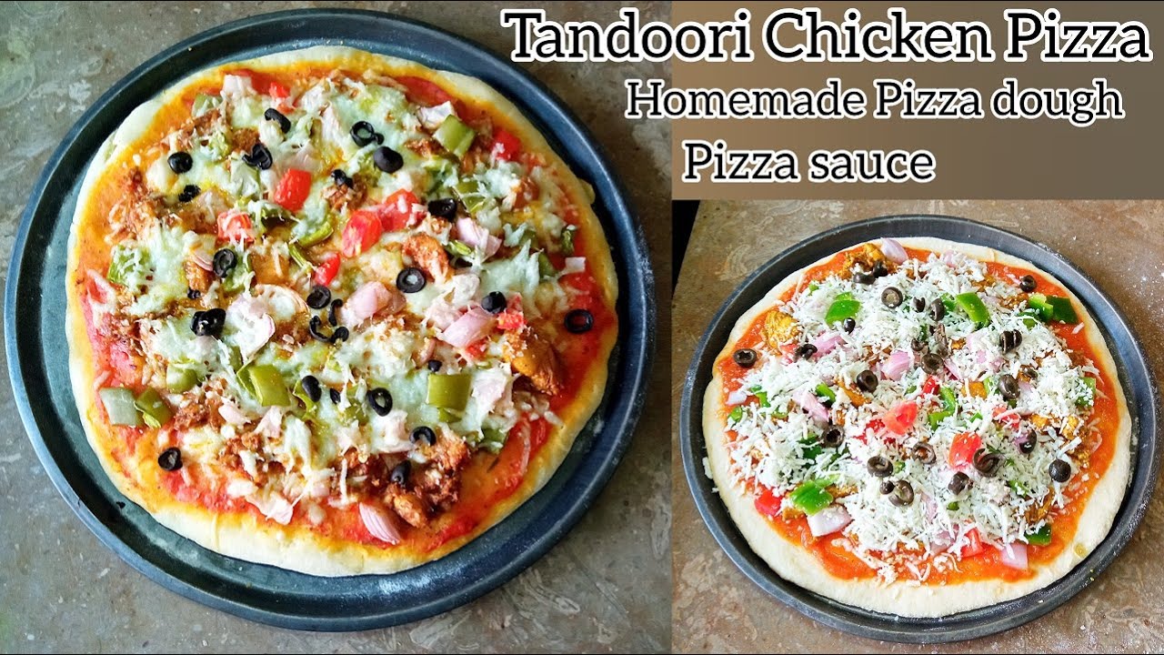 Tandoori Chicken Pizza Recipe | Start to Finish Pizza Recipe with Dough, Sauce and Toppings