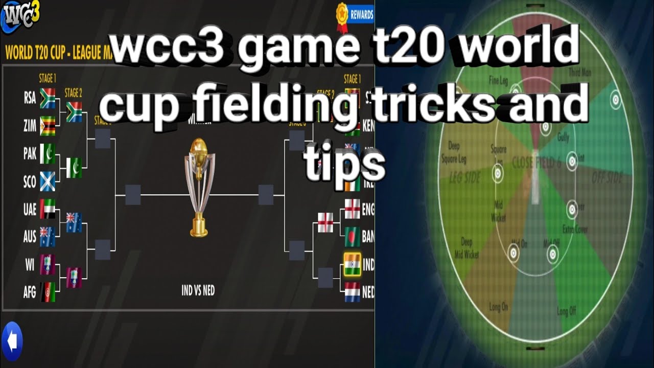 wcc3 game t20 world cup fielding tricks and tips