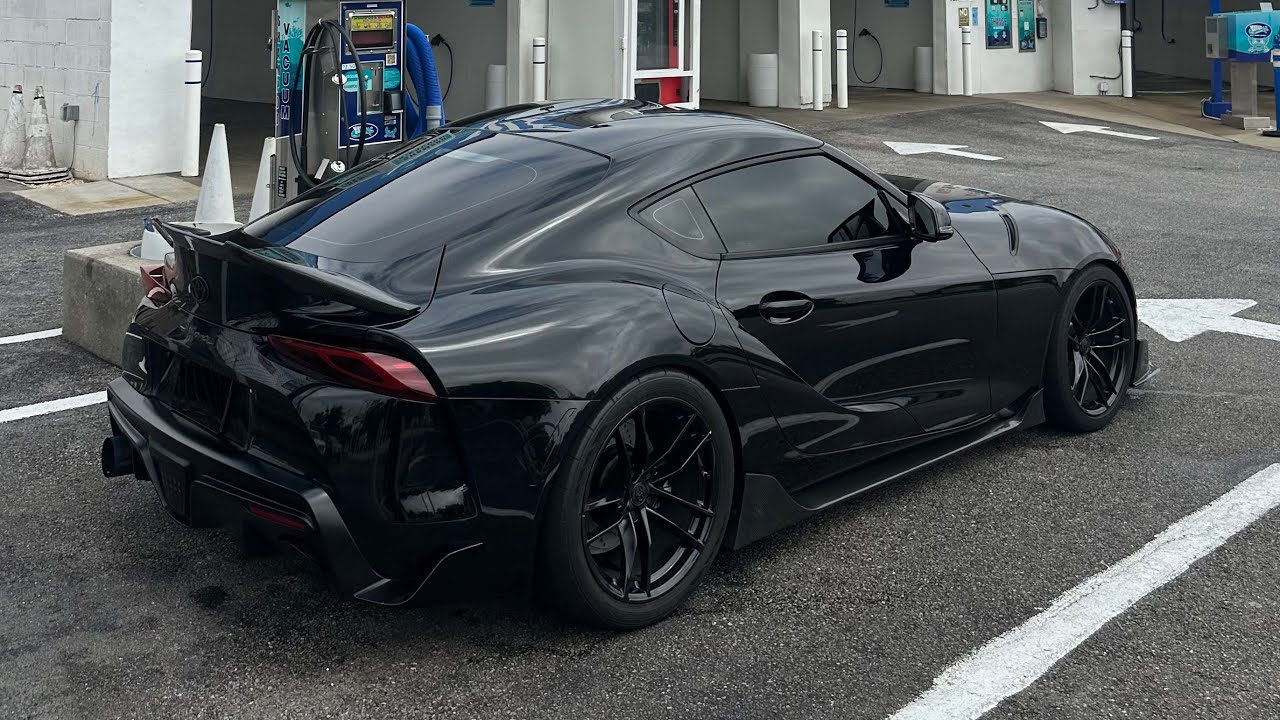 MURDERED OUT SUPRA BURNING UP BACKROADS POV DRIVE