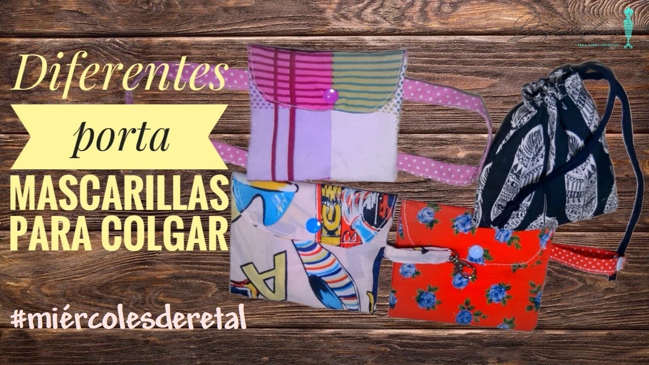 Porta mascarillas con 4 sistemas para colgar