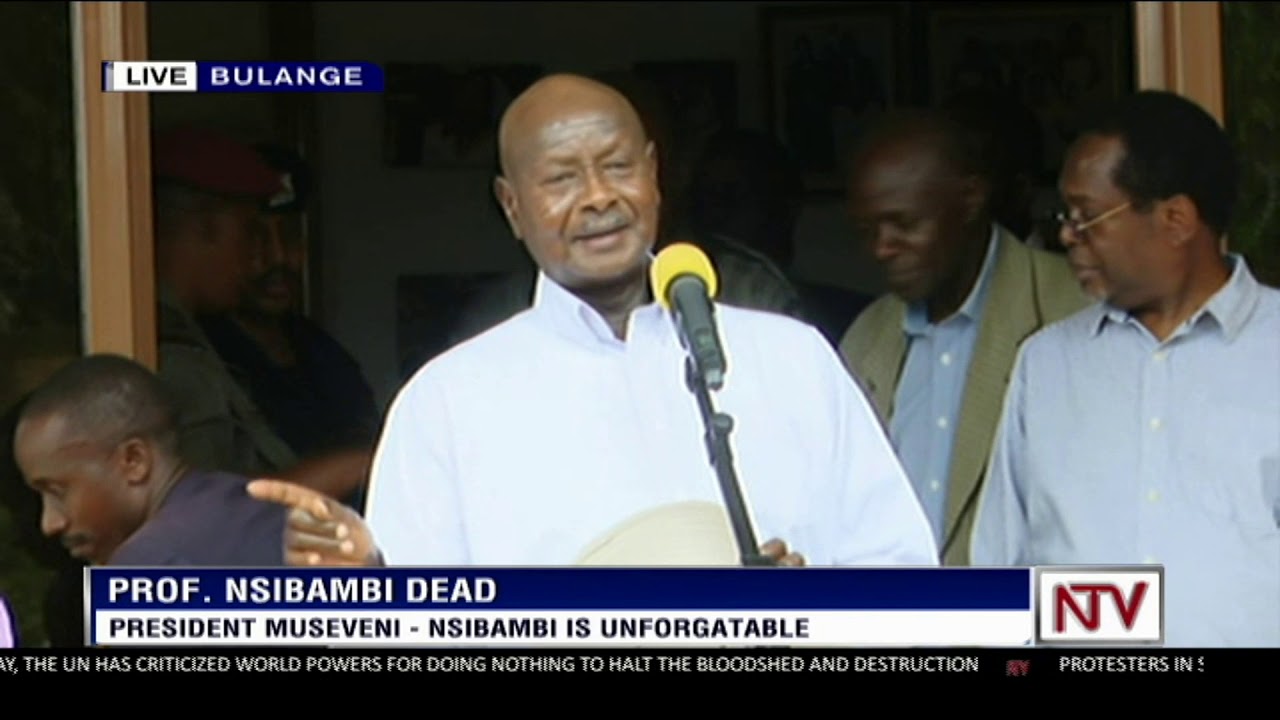 President Museveni pays tribute to former Prime Minister Prof Apolo Nsibambi