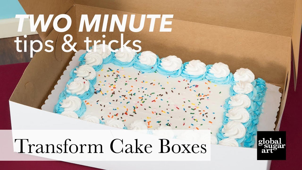 How to Turn a Quarter Sheet to a Half Sheet Box | Two Minute Tips & Tricks | Global Sugar Art