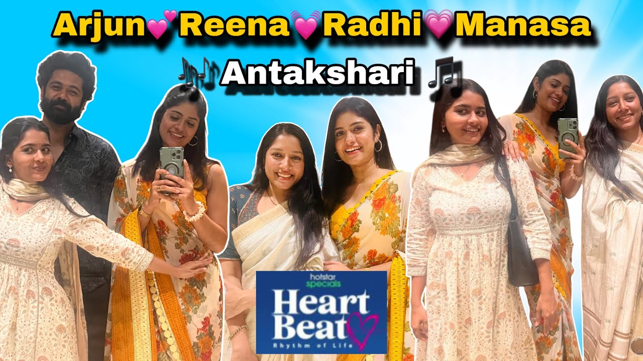 Heart Beat team Playing Antakshari | Reena Arjun Radhi | Shooting Location | Tamil | Vlog | Vedha