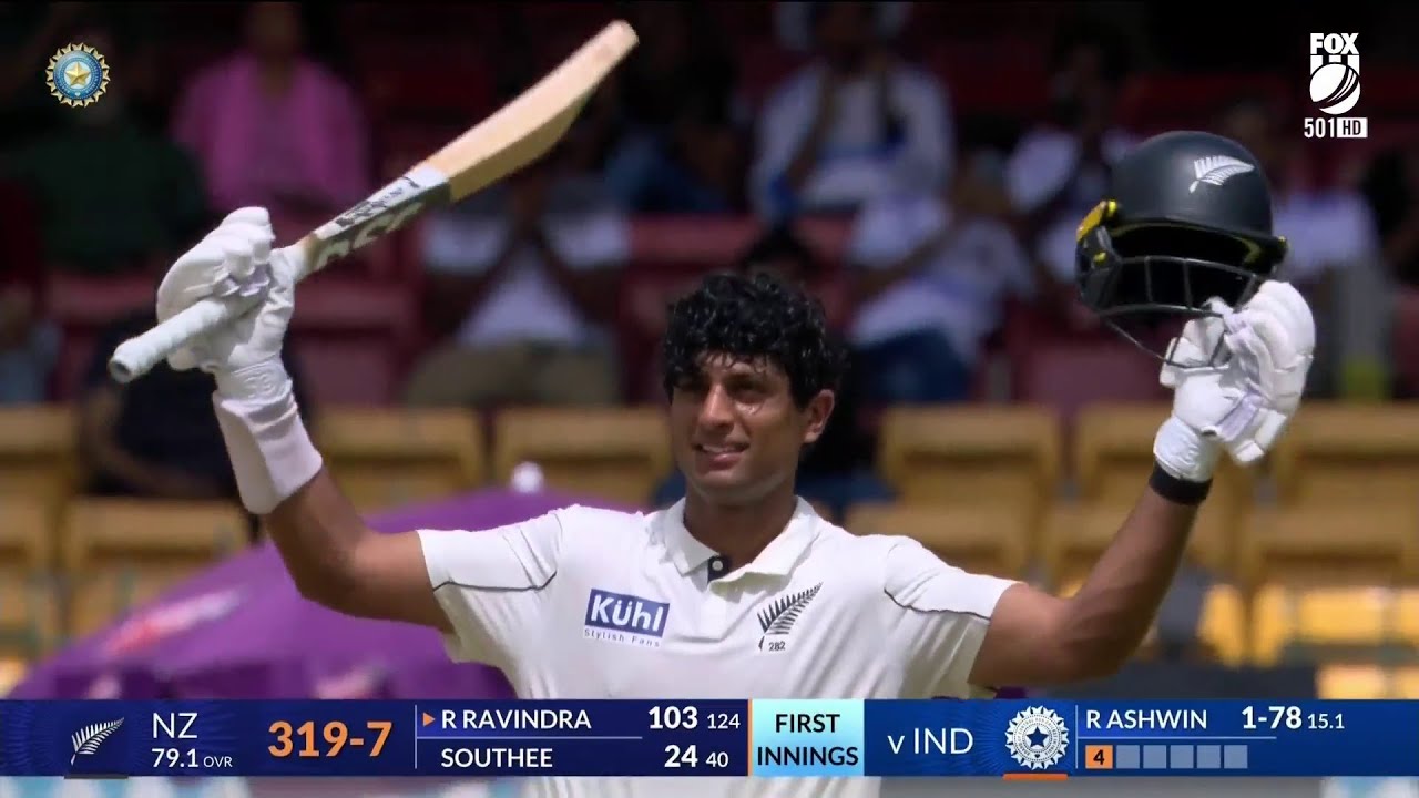RACHIN RAVINDRA 134 (157) | INDIA VS NEW ZEALAND | 1ST TEST | 2024 | FULL HIGHLIGHTS | FOX CRICKET