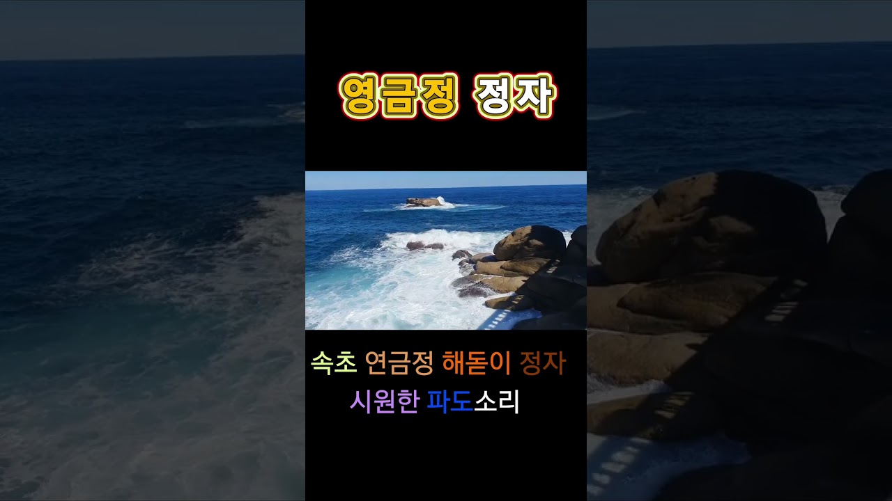 속초 영금정 해돋이 정자